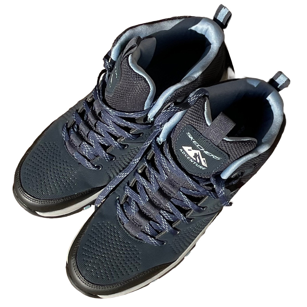 Skechers Trego Trail Kismet Hiking Shoes, Women's Size 11 in Navy & Gray